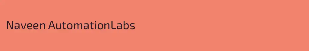 Naveen AutomationLabs
